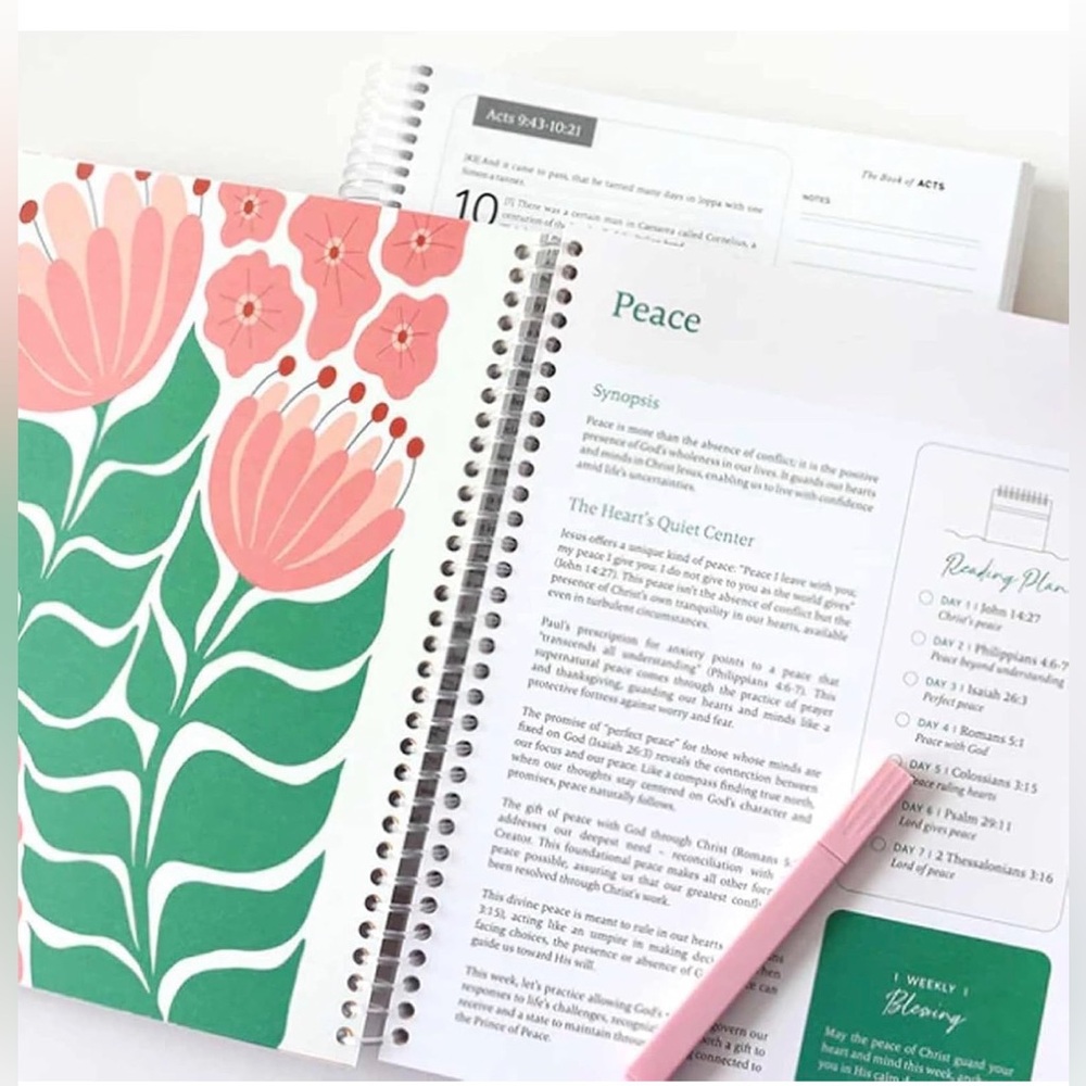 Floral Bible in a Year Journal -New - Picture 9 of 10